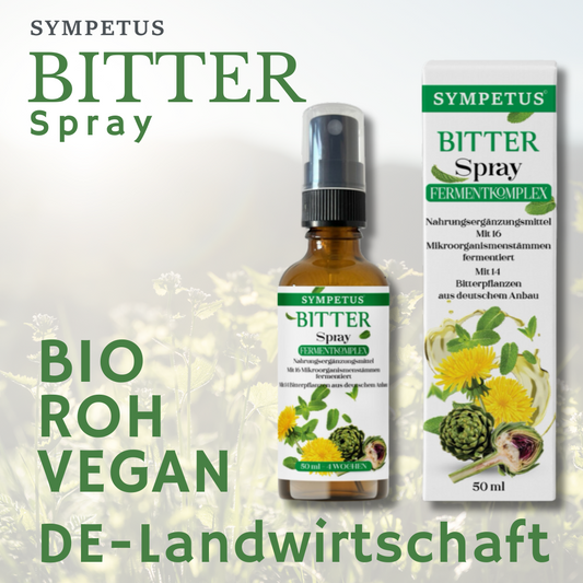 SYMPETUS BITTER Spray BIO ROH VEGAN FERMENT-KOMPLEX - 50 ml