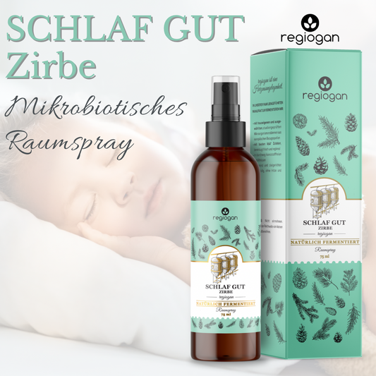 regiogan SCHLAF GUT ZIRBE, fermentiertes Raumspray 75 ml