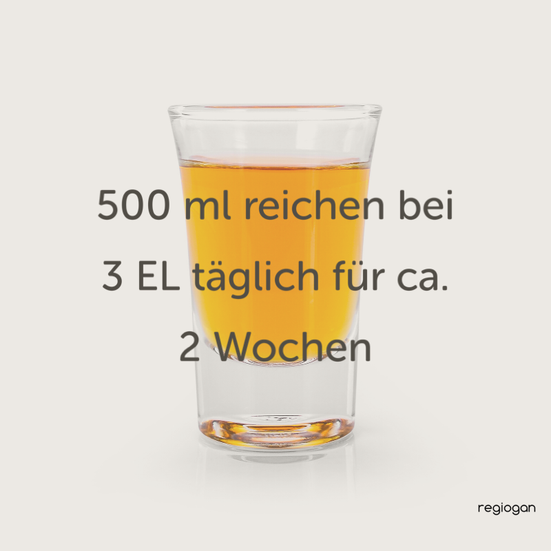 regiogan KURKUMA-CHILI-INGWER rohes bio Pflanzenferment 500 ml